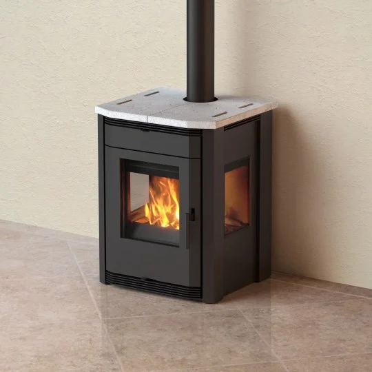 MBS Eva – Holzofen mit drei Glasseiten – Bild 2